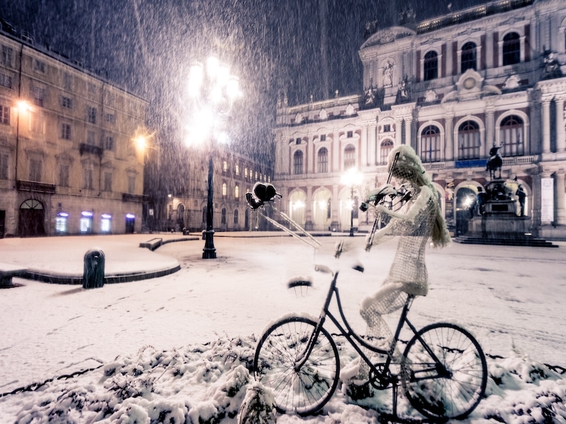 snow in Turin
